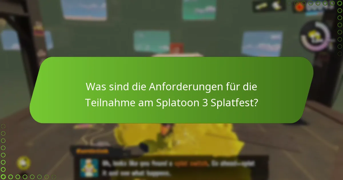 Welche Belohnungen können Spieler durch die Teilnahme am Splatfest verdienen?