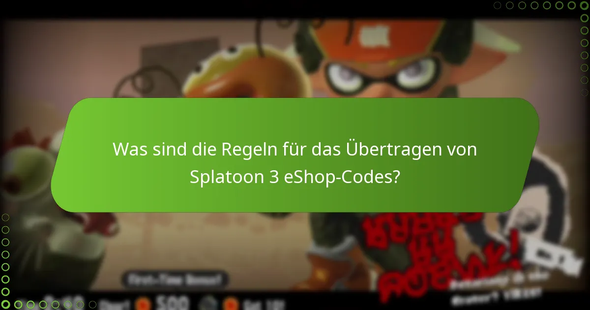 Wie kann ich Splatoon 3 eShop-Codes mit Freunden und Familie teilen?