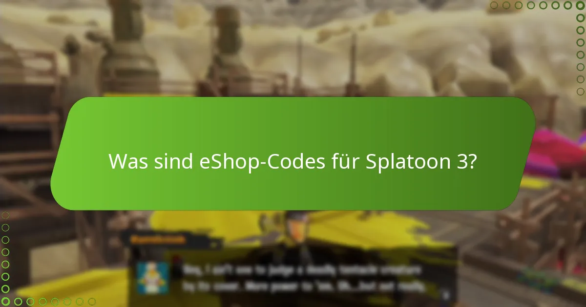 Wo finde ich legitime eShop-Codes für Splatoon 3?