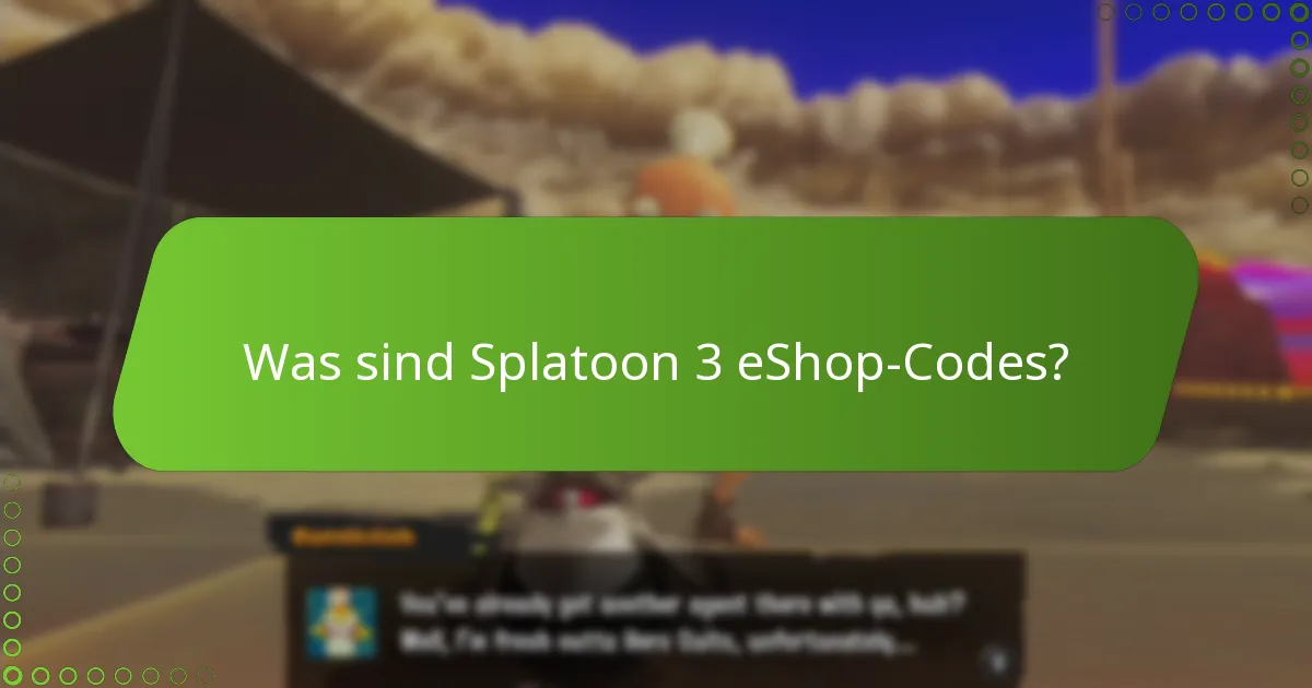 Wo finde ich gültige Splatoon 3 eShop-Codes?