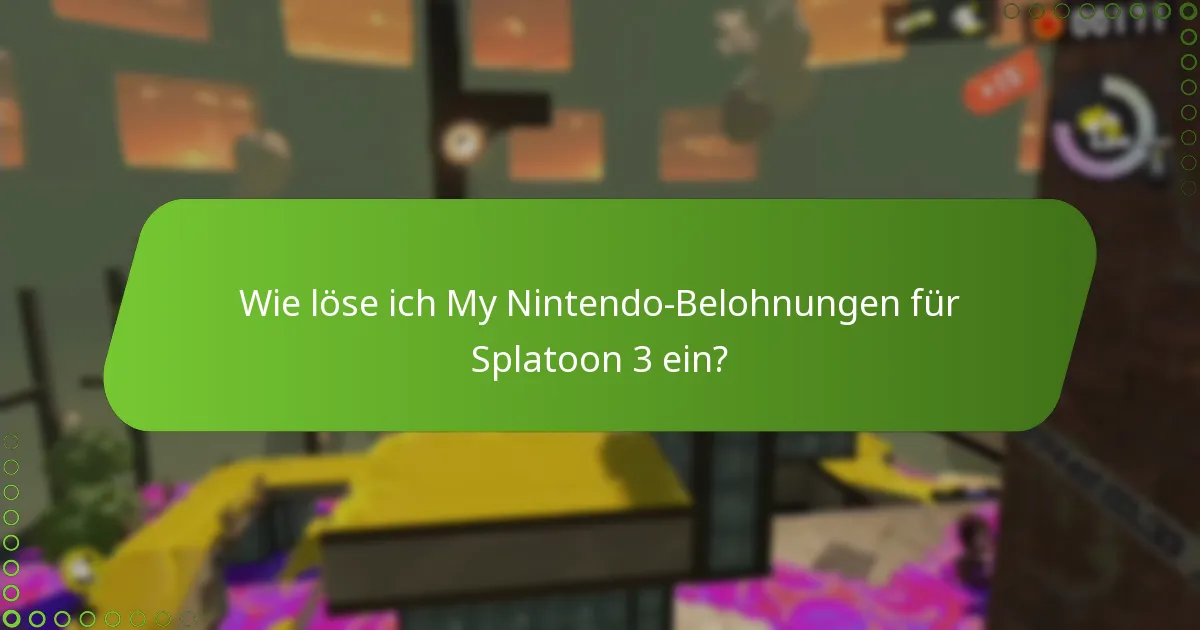 Wie vergleichen sich die Splatoon 3-Aktionen mit anderen My Nintendo-Angeboten?